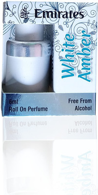 Emirates White Amber 6ml Long Lasting Attar Alcohol Free Floral Attar(Amber)