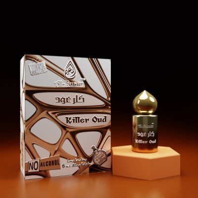 Al-Nuaim Killer Oud 6 ml Attar Roll On | Non ALcoholic, Halal | Concentrated Perfume | Unisex Floral Attar(Floral)