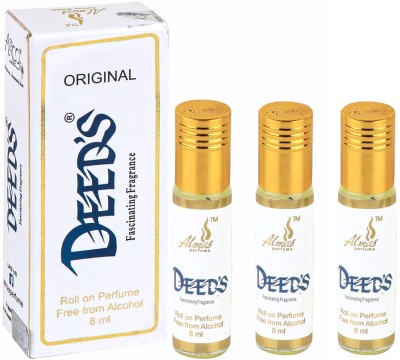 Almas DEEDS ( PACK OF 3 ) pocket Perfume - 24 ml (For Men & Women) Floral Attar(Floral)