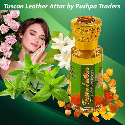 Pushpa Traders Tuscan Leather Attar 6-ml Floral Attar(Leather)