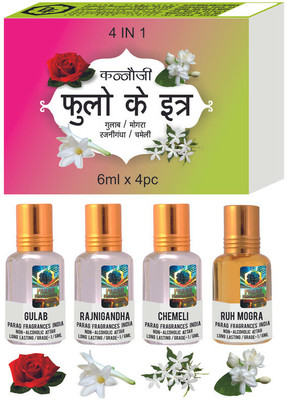 Parag Fragrances FLOWER ATTAR 4IN1 Herbal Attar(Floral)