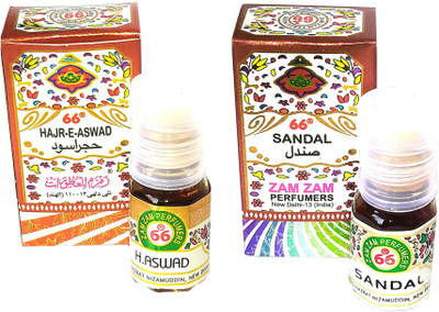 Zam Zam Perfumers Hajre Aswad and Sandal Long Lasting Attar Floral Attar(Phulwari)