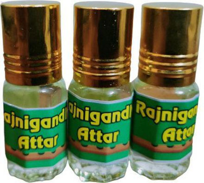 kah attar RAJNIGANDHA ATTAR (A PACK OF 3 BOTTLES @ 3ML EACH) Floral Attar(Floral)