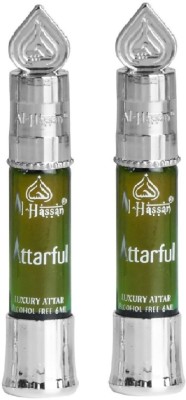 Al - Hassan Attarful Attar For Men & Women - Pack of 2 (6ml Each) Floral Attar(Mogra)