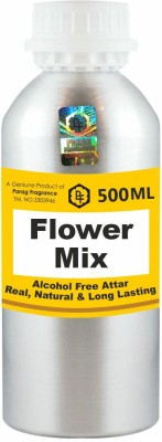 Parag Fragrances Flower Mix Attar 500ml Long Lasting Attar Wholesale Pack Floral Attar(Natural)