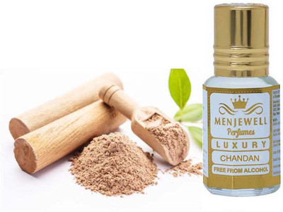 Menjewell Chandan-E-Khaas Long Lasting (Natural Itra/Attar/ ) 5ML Floral Attar(Sandalwood)