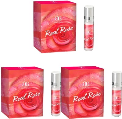 AROCHEM REAL ROSE ATTAR 6ML PACK OF 3 COMBO PACK Floral Attar(Rose)