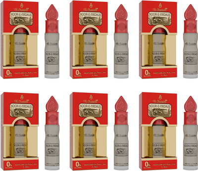 Al-Nuaim E-Series Noor E Firdaus Attar Roll On - Pack Of 6 (6ml Each) Floral Attar(Fruity)