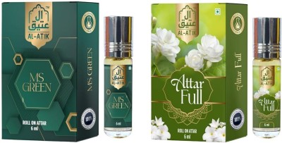 AL-ATIK MS GREEN,ATTAR FULL Floral Attar(Floral, Amber, Woody, Mogra, Floral)