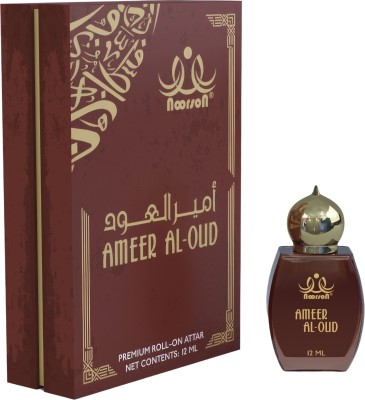 Noorson Ameer Al Oud Non Alcoholic Premium Quality Attar Perfume With Attractive Wooden Box Approx 12 Ml… Floral Attar(Oud (agarwood))