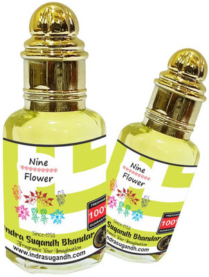 INDRA SUGANDH BHANDAR Nine Flower Strong & Pure Perfume 24 Hours Floral Attar(Citrus)