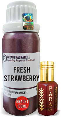 Parag Fragrances Fresh Strawberry 100 ML Floral Attar(Natural)