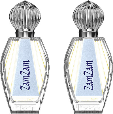 Clothes of skin Zam Zam Non-Alcoholic Unisex Premium Quality Long Lasting (Pack of 2) Roll On Floral Attar(Natural)