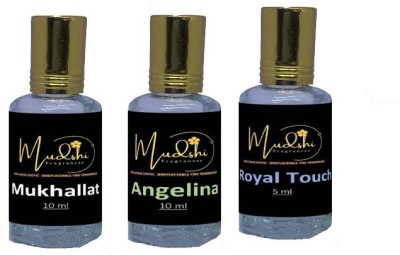 Mudshi attar-ruh-gulab-10ml_attar-angelina-10ml_attar-golden-10ml Herbal Attar(Musk)