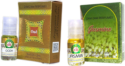 Zam Zam Perfumers Oud and Jasmine 3ml/Piece Long Lasting Attar Floral Attar(Natural)