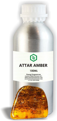Parag Fragrances AMBER ATTAR 100ML ALCOHOL FREE REAL ATTAR BEST IN ATTAR Floral Attar(Natural)