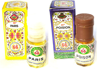 Zam Zam Perfumers Paris and Poison Long Lasting Attar Floral Attar(Phulwari)