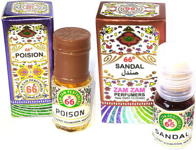 Zam Zam Perfumers Poison and Sandal Long Lasting Attar Floral Attar(Phulwari)