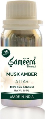 Sameera Musk Amber Attar 50ml Alcohol Free Perfume Oil For Unisex Floral Attar(Natural)