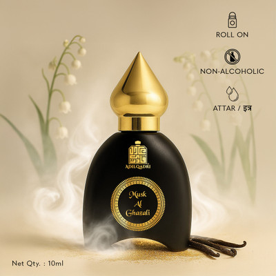 Adilqadri Musk Al Ghazali Attar For Men & Women | Musk Notes | Non-Alcoholic 10ml Floral Attar(Musk, Floral)