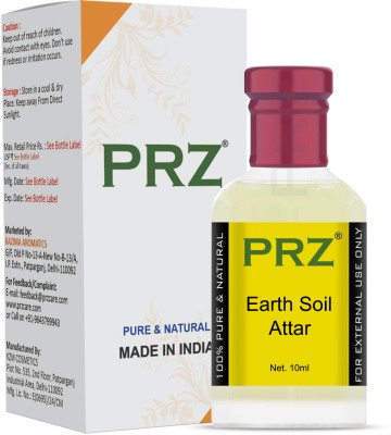 PRZ Earth Soil Attar Roll-on For Unisex (10 ML) - Pure Natural Premium Quality Perfume (Non-Alcoholic) Floral Attar(Floral)