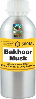 Parag Fragrances Bakhoor Musk Attar 500ml Long Lasting Attar Wholesale Pack Floral Attar(Natural)