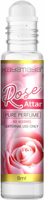 Kayamaya FRAGRANCES Rose Attar l 8 ml Roll-on Bottle l Long Lasting Herbal Attar(Rose)