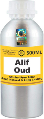 Parag Fragrances Alif Oud Attar 500ml Wholesale Pack Attar Floral Attar(Floral)