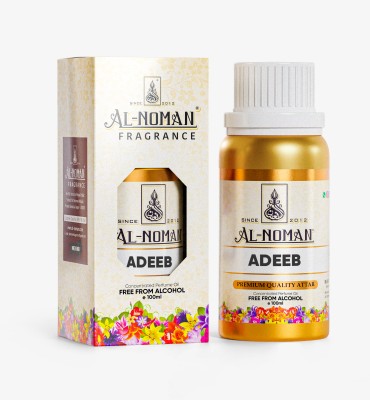 AL NOMAN FRAGRANCES ADEEB FOR UNISEX Attar| Long lasting Attar |100ML |Long-Lasting Fragrance Floral Attar(Oud (agarwood))