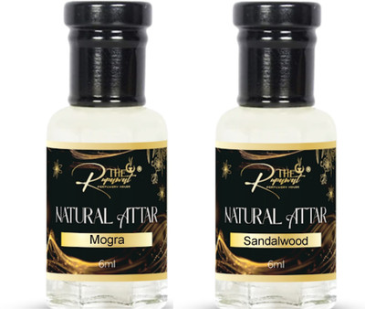 The Rupawat perfumery house NEW Combo Of Mogra & Sandalwood Floral Attar(Natural)