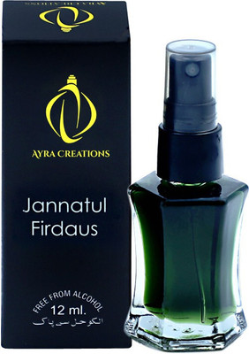 ayra creations Jannatul Firdaus Attar Perfume - 12ml In Spray Bottle Original & 24 Hours Long Lasting Fragrance/Real & Natural Aroma For Men And Women Floral Attar(Jannat ul Firdaus)