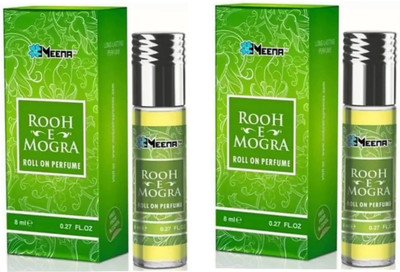 MEENA Rooh E Mogra & Rooh E Gulab 8 Ml Roll On Attar (Pack of 2 Floral Attar(Mogra)