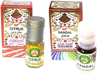 Zam Zam Perfumers Citrus and Sandal Long Lasting Attar Floral Attar(Citrus)
