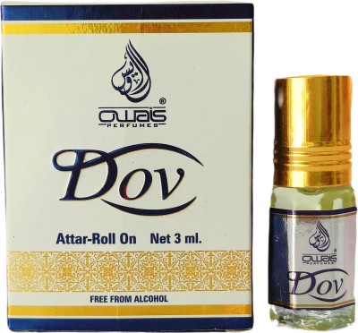 Owais DOV Attar 3ml Long Lasting Great Fragrance Free Alcohol Attar (Pack of 1) Floral Attar(Natural)