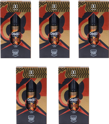 AROCHEM AROME ROMEO Attar Long Lasting Fragrance No Alcohol Pure Perfume 6ML (Pack of 5) Herbal Attar(Agarwood)