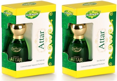 Girnar Long Lasting 48 Hrs Arabic & French Luxury Attar Non-Alcohol Roll-On (Pack of 2) Herbal Attar(Citrus)