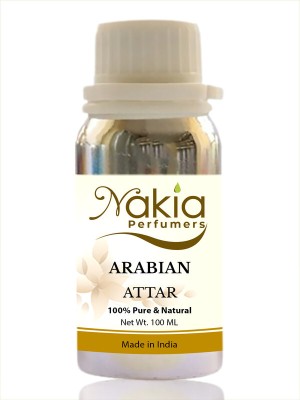 Nakia Arabian Attar Perfume Oil | Alcohol free Ittar Scent (100ml) Floral Attar(Natural)