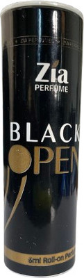 ZIA Black Open 6ml Roll-On Deluxe Can Attar Perfume (Non-Alcoholic) Floral Attar(Natural)