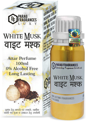 Parag Fragrances White Musk Attar 100Ml Grade 1 Attar / Itra Herbal Attar(Natural)