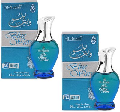 Fruitcolor Blue Wave Attar 20ml Pack of 2 Long Lasting Non-Alcoholic Multiple Floral Attar(Floral)