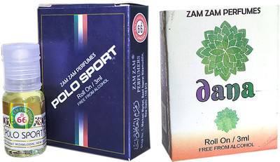 Zam Zam Perfumers Polosport and Dana 3ml/Piece Long Lasting Attar Floral Attar(Natural)