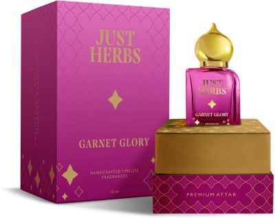 Just Herbs Garnet Glory Premium Attar ,Non-Alcoholic , Long lasting Floral Attar(Woody, Oud (agarwood), Sandalwood)