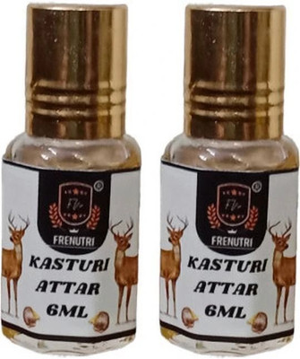 sinegold Kasturi Attar Roll-on 6ml (Long Lasting / Alcohol Free Attar PACK 2 Floral Attar(Floral)