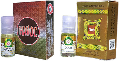 Zam Zam Perfumers Havoc and Oud 3ml/Piece Long Lasting Attar Floral Attar(Natural)