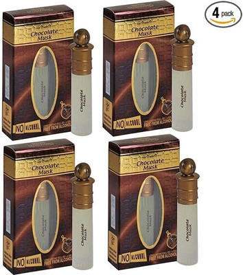 Al-Nuaim Chocolate Musk Attar (6 ml Each) - Pack of 4ATTAR ROLL ON 6ML Floral Attar(Musk)