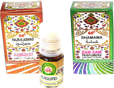 Zam Zam Perfumers Hajre Aswad and Shamama Long Lasting Attar Floral Attar(Phulwari)
