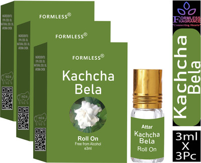 FORMLESS Kacha Bella Pack Of 3 3ml Roll on Floral Attar(Mitti)