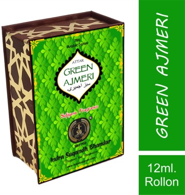 INDRA SUGANDH BHANDAR Green Ajmeri Mild ittar Fragrance & Strong Long Lasting Attar Herbal Attar(Blends (mukhallat))