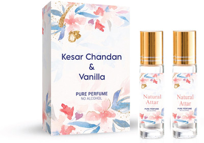 The Rupawat perfumery house NEW Kesar Chandan & Vanilla 12 ML(6ml Each) Floral Attar(Natural)