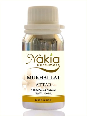Nakia Mukhallat Attar Perfume Oil | Alcohol free Ittar Scent (100ml) Floral Attar(Blends (mukhallat))